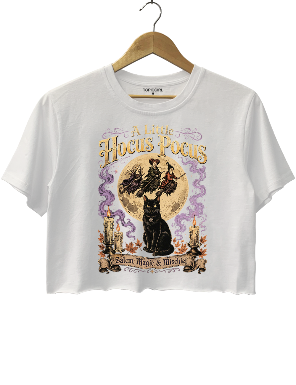 Halloween Hocus Pocus Salem Magic And Mischief Crop Top