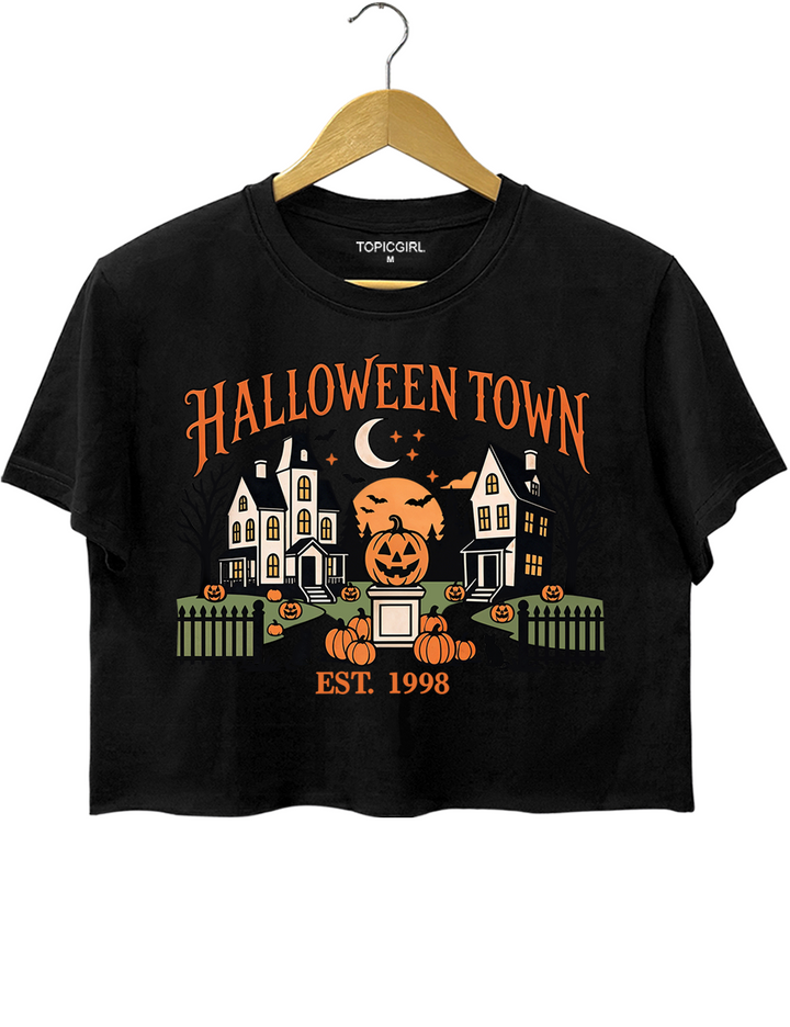 HalloweenTown Spooky Village Crop Top