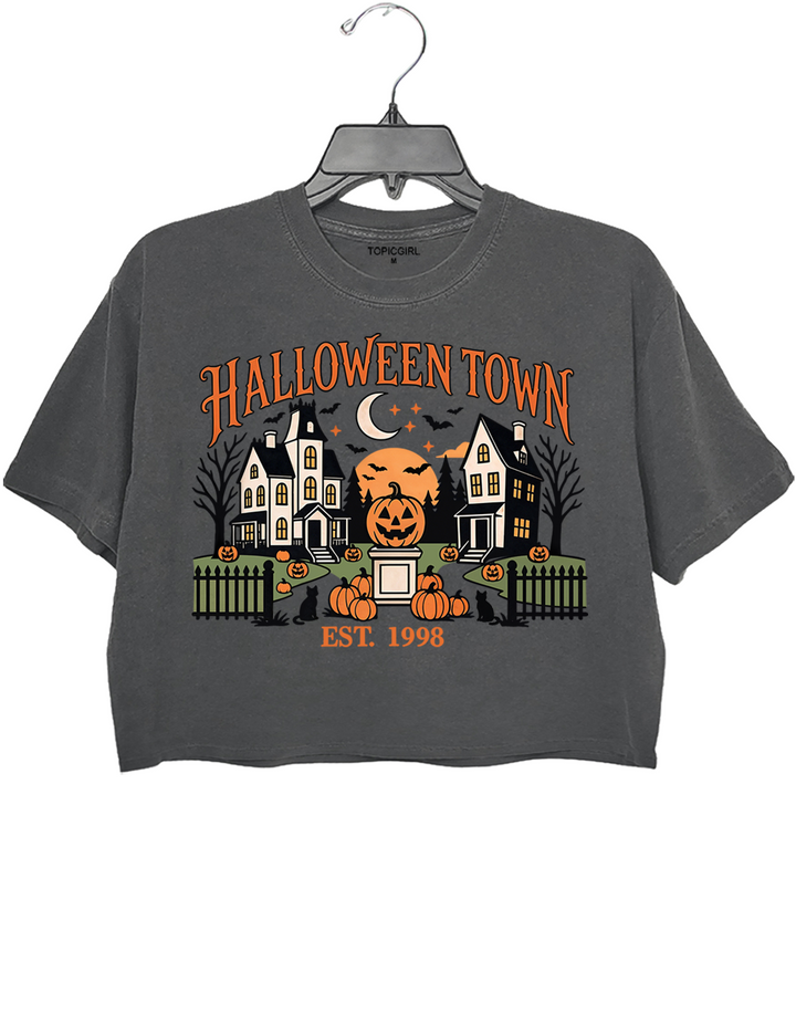 HalloweenTown Spooky Village Crop Top