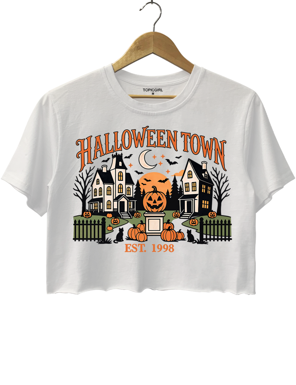 HalloweenTown Spooky Village Crop Top