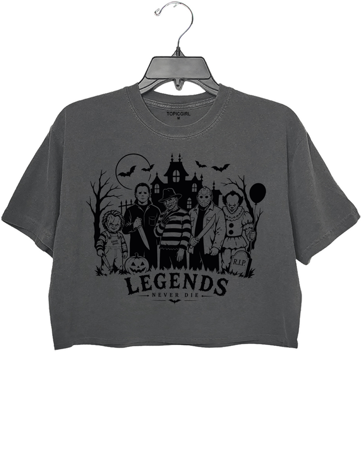 Halloween Legends Never Die Crop Top