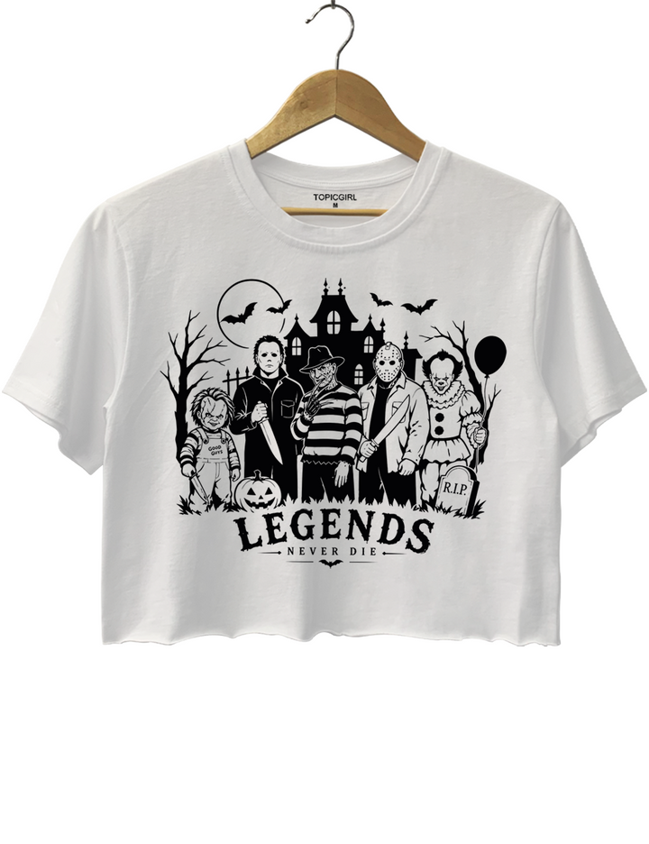 Halloween Legends Never Die Crop Top