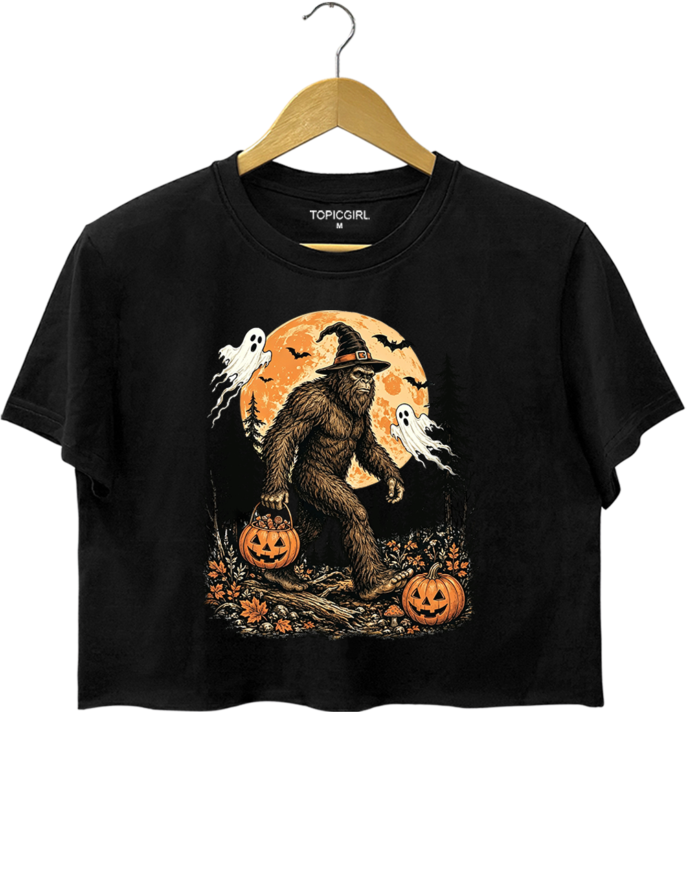 Bigfoot Halloween Crop Top