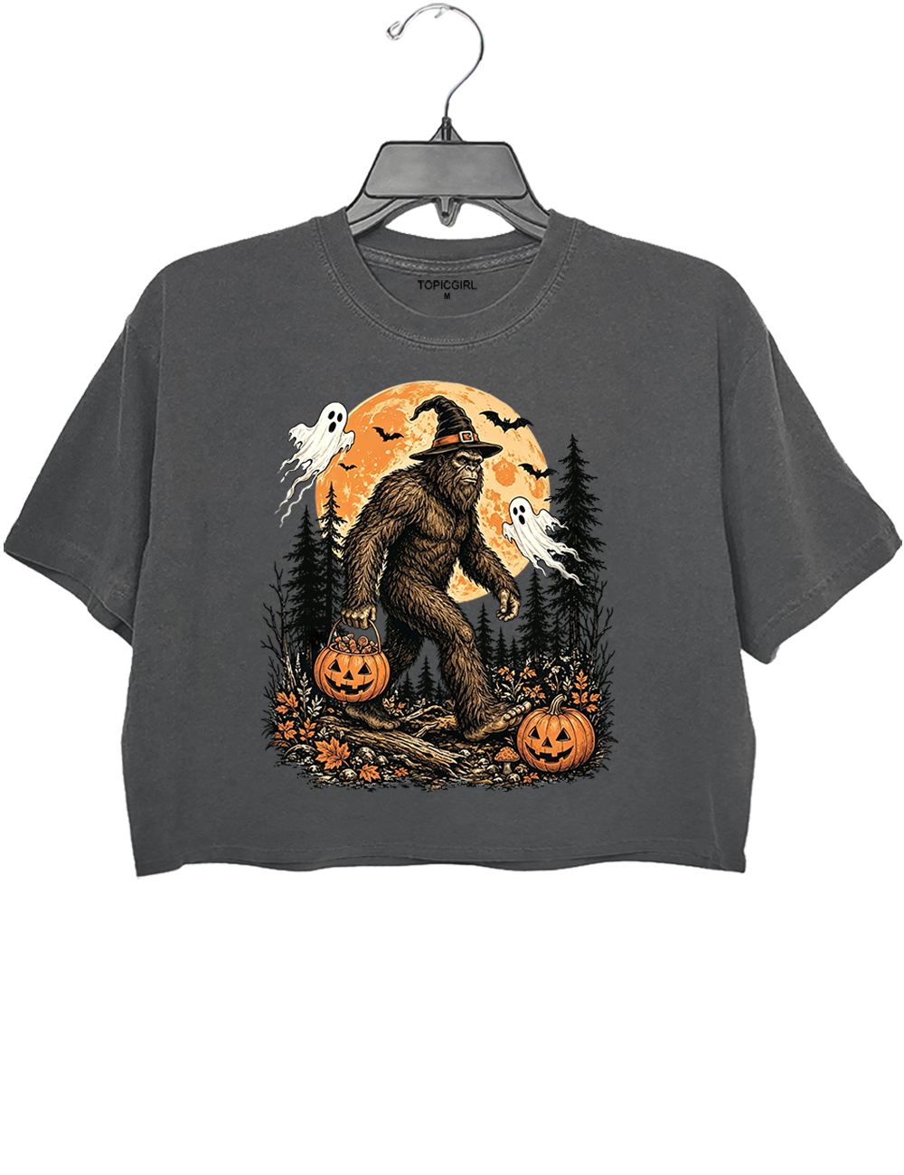 Bigfoot Halloween Crop Top