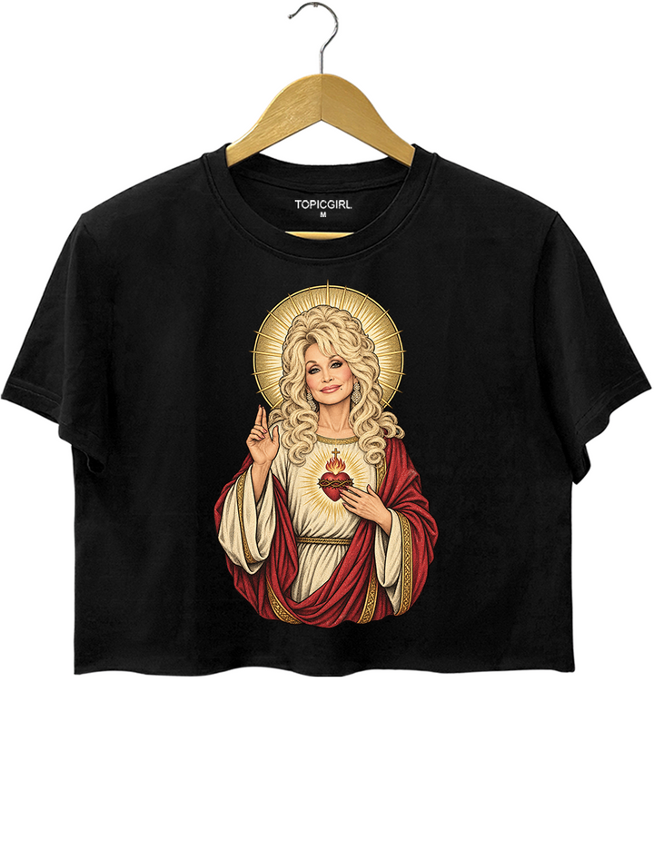Holy Dolly Bless You Crop Top