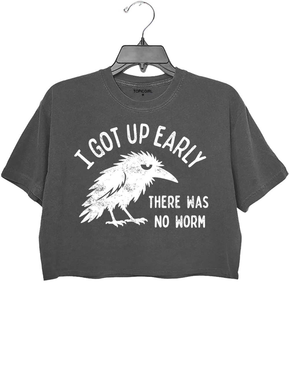 I Got Up Early No Worm Crop Top