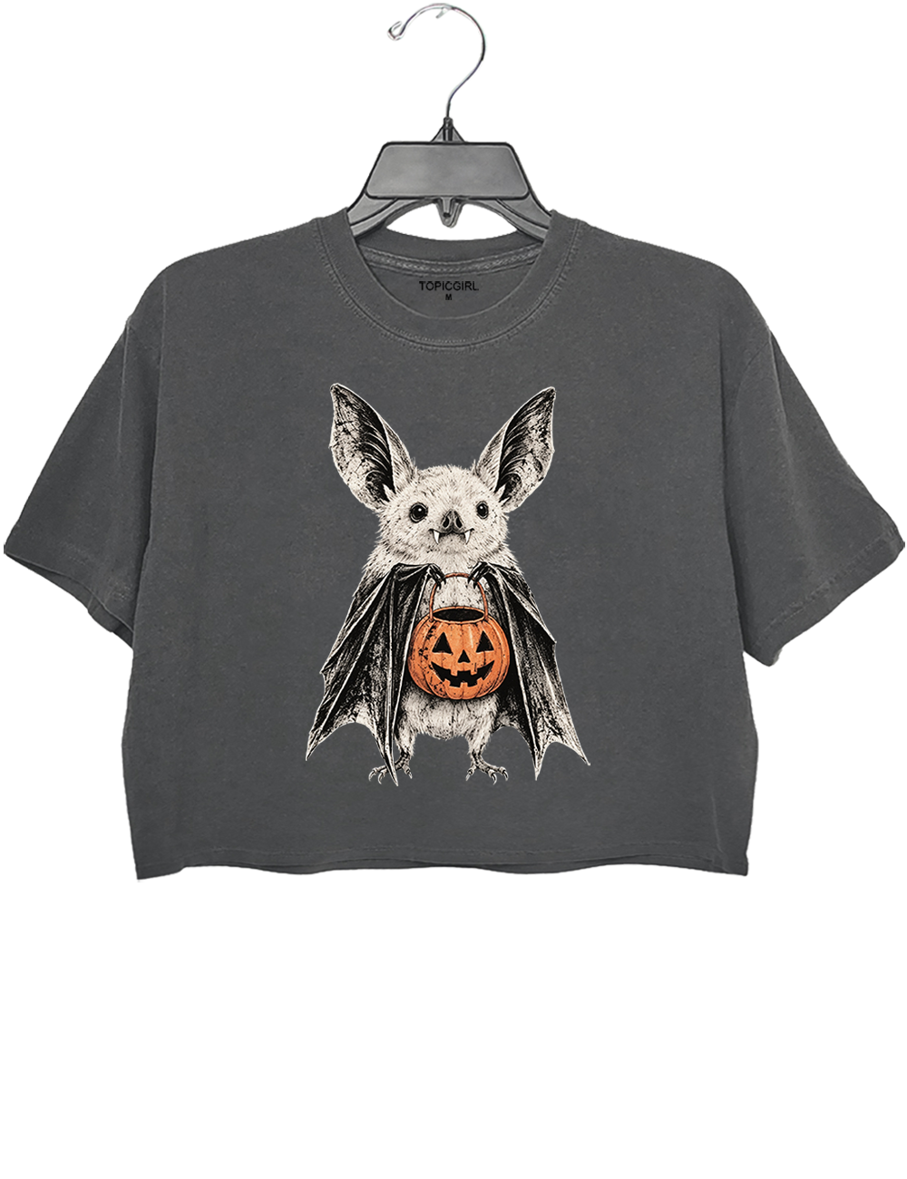 Retro Halloween Bat Crop Top
