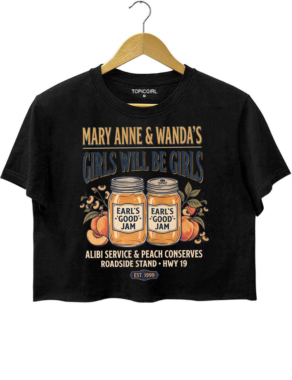 Girls Will Be Girls Mary Anne &amp; Wanda Crop Top