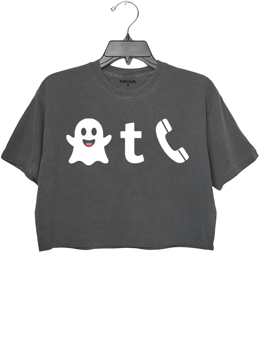 Cute Ghost Phone Crop Top