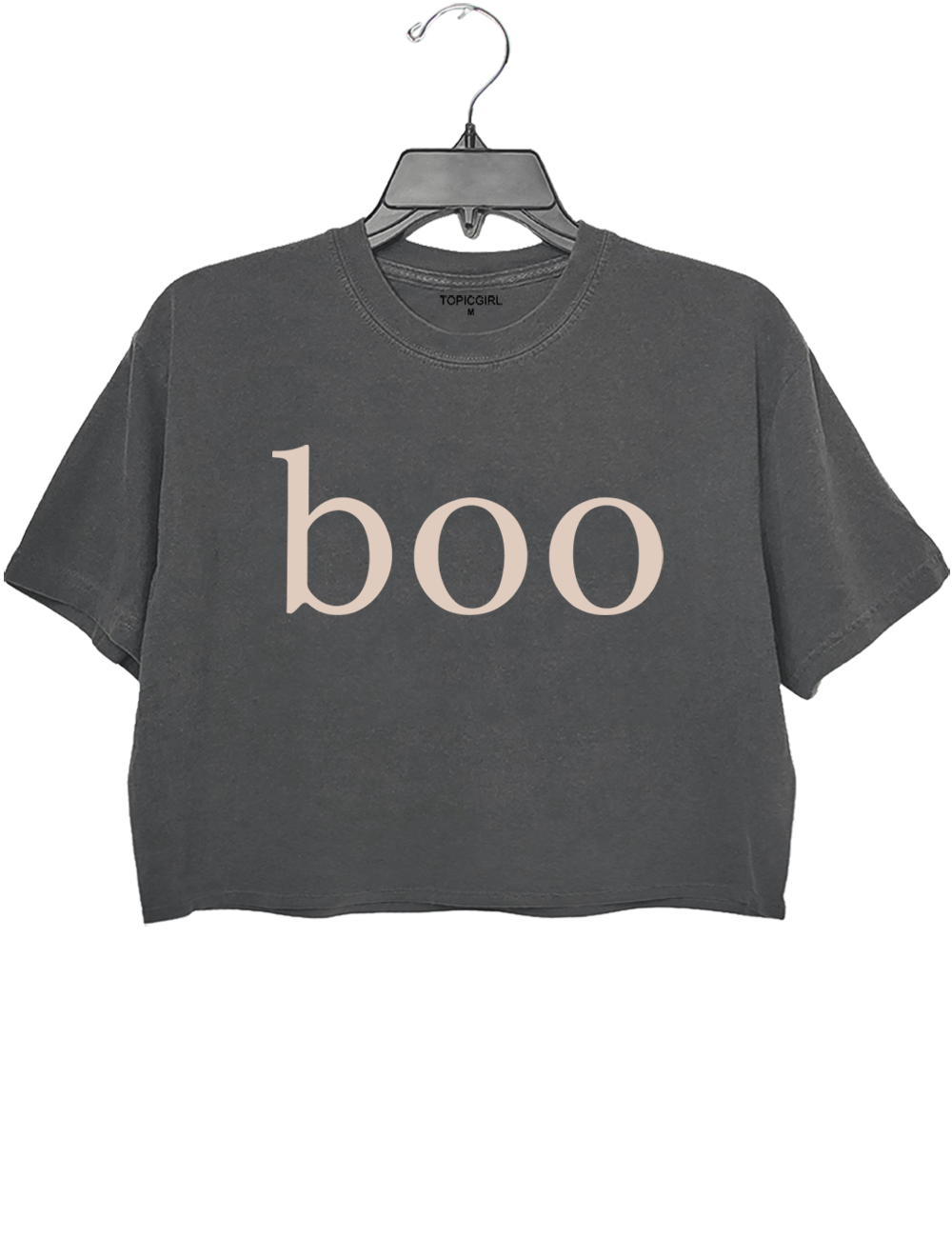 Halloween Boo Crop Top