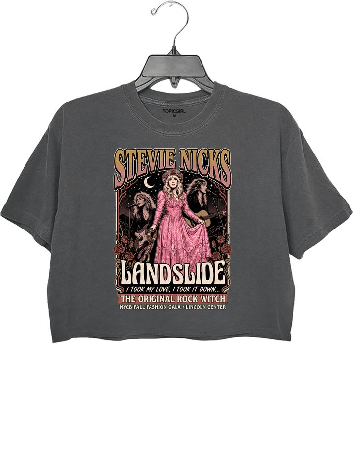 Vintage Stevie Nicks Landslide Crop Top