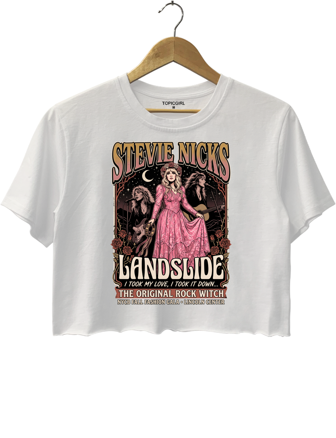 Vintage Stevie Nicks Landslide Crop Top