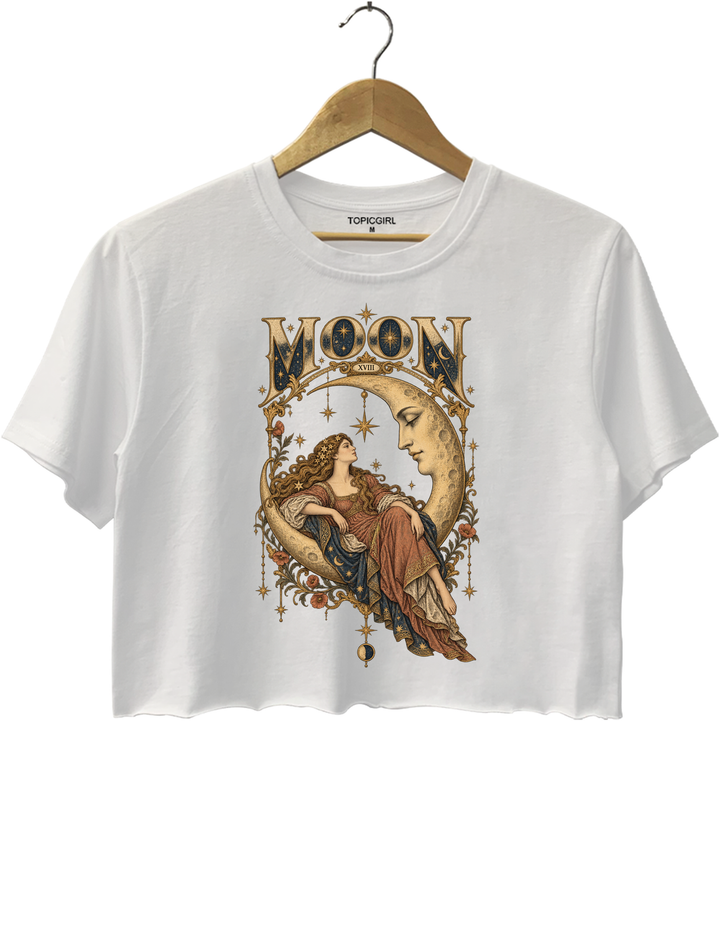 Celestial Moon Tarot Crop Top