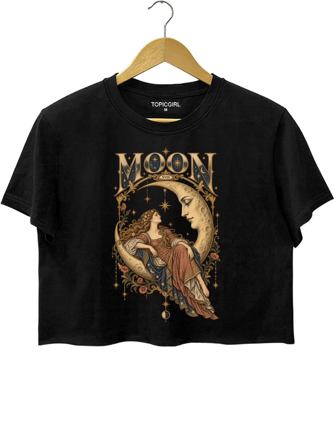 Celestial Moon Tarot Crop Top