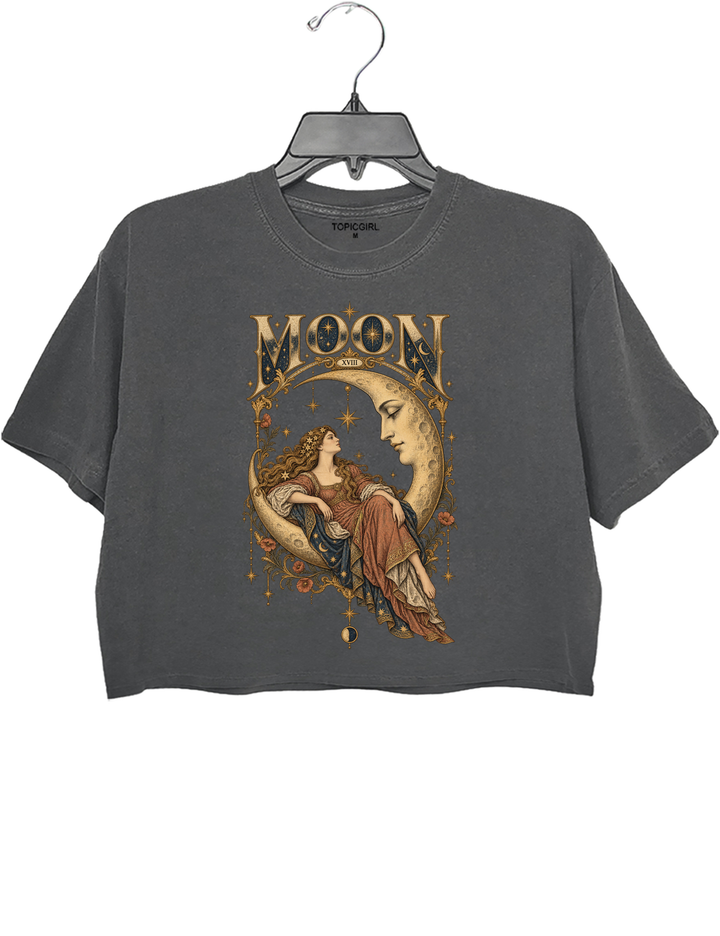 Celestial Moon Tarot Crop Top