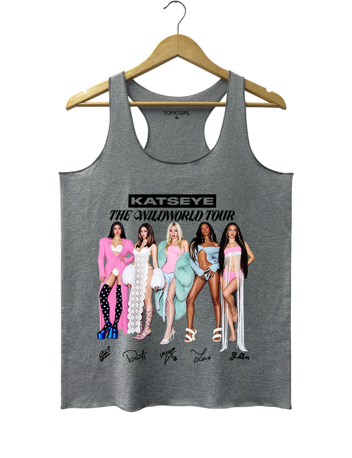 KATSEYE Girls 2026 World Tour Tank Top - Gray