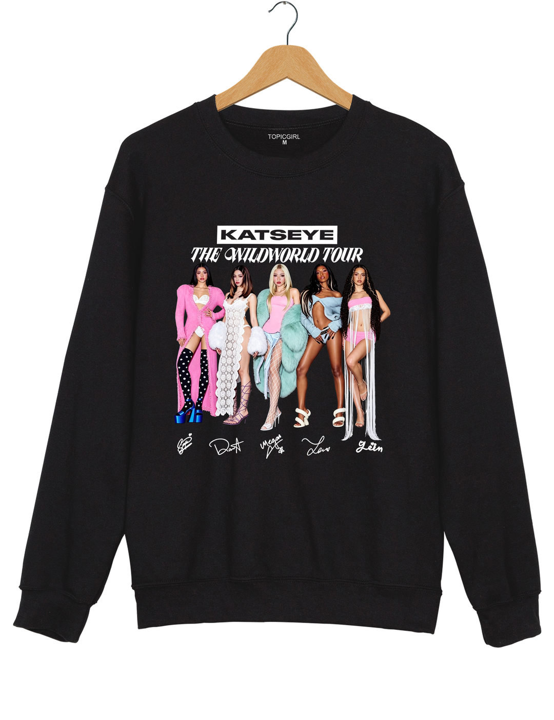 KATSEYE Girls 2026 World Tour Sweatshirt - Black