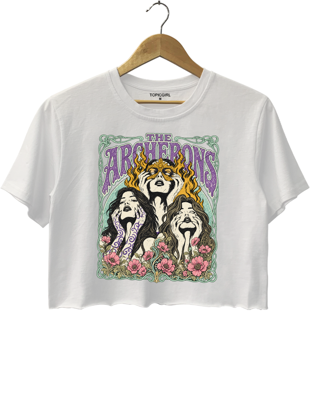 ACOTAR Archeron Sisters Crop Top - White