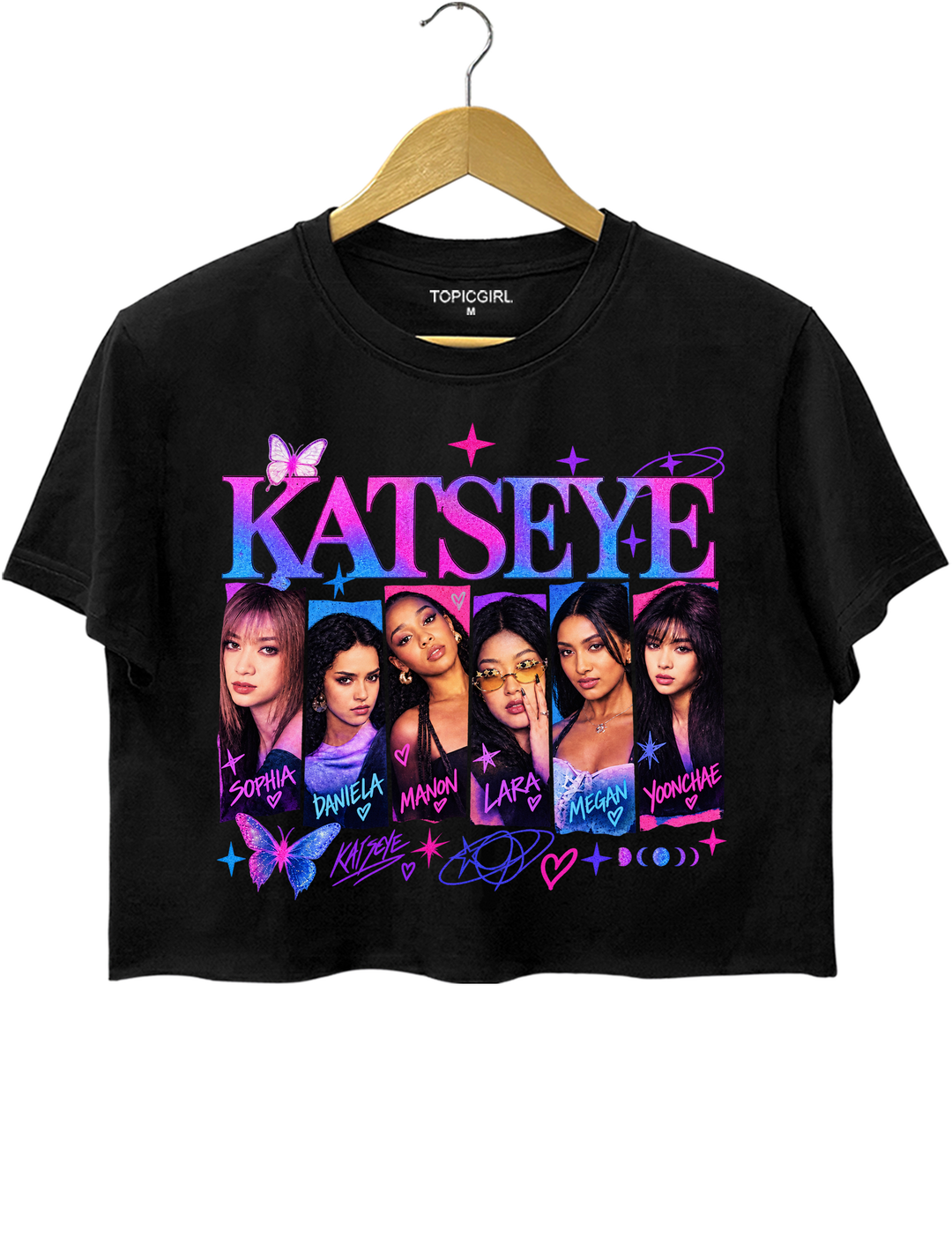 Katseye Girls 2026 Crop Top - Black