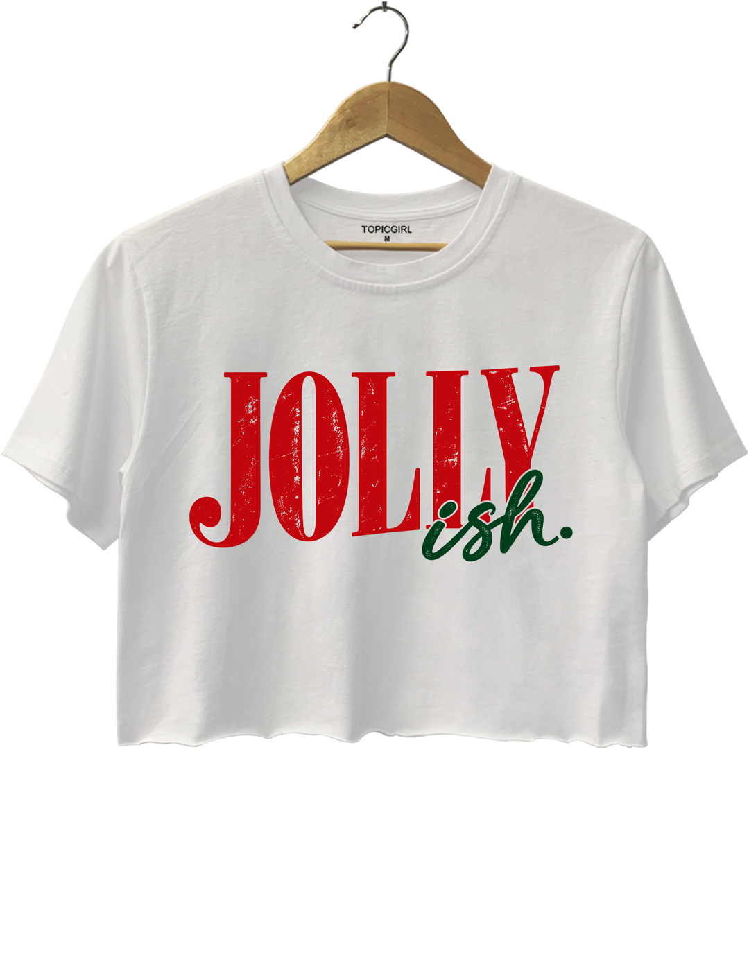 Jolly Ish Crop Top - White