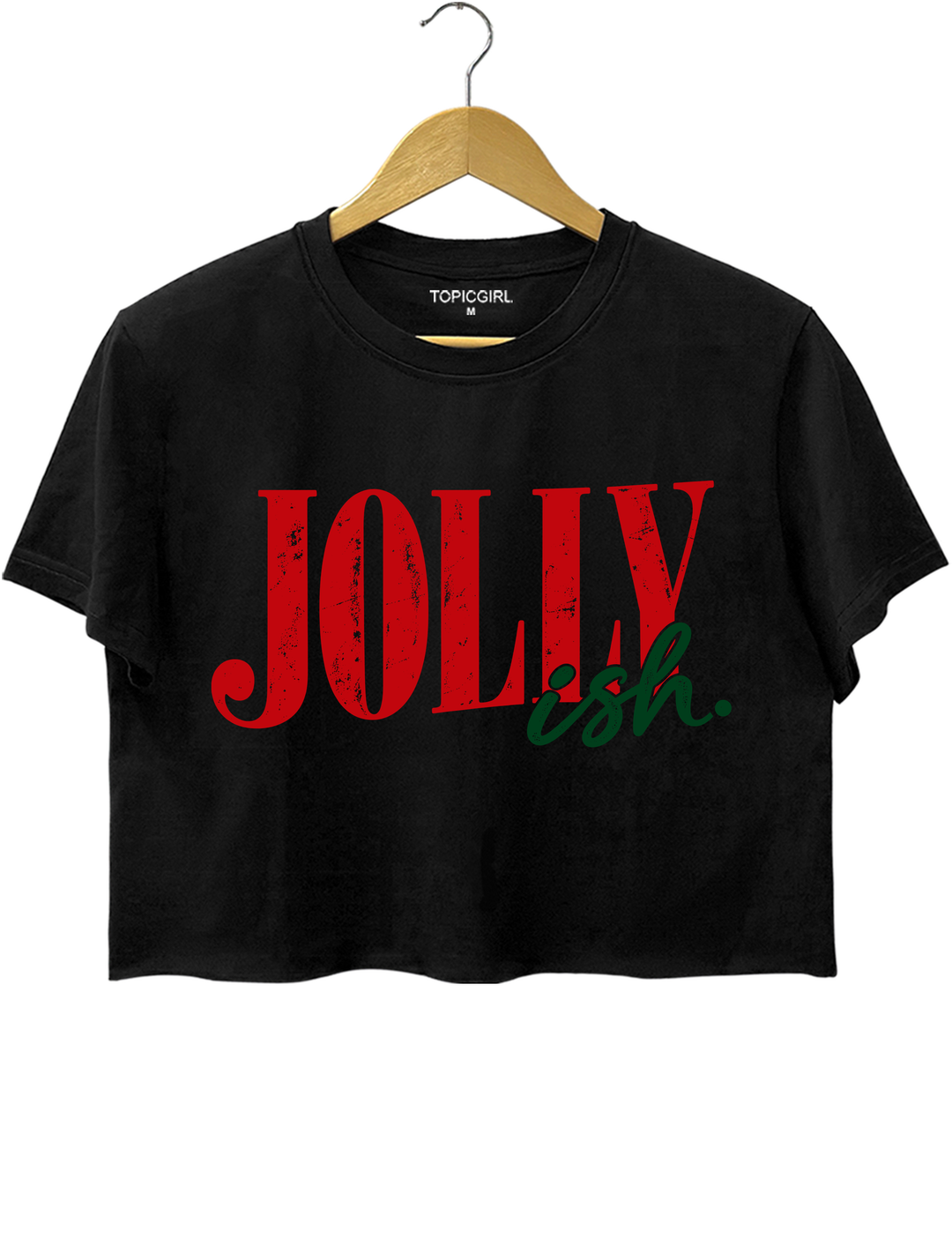Jolly Ish Crop Top - Black