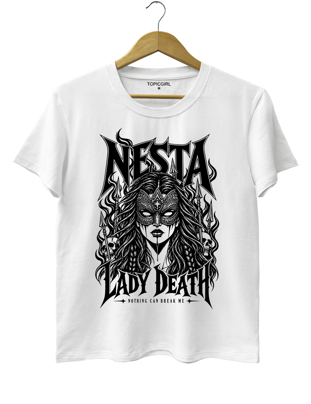 Nesta Archeron Valkyrie Acotar Tee - White