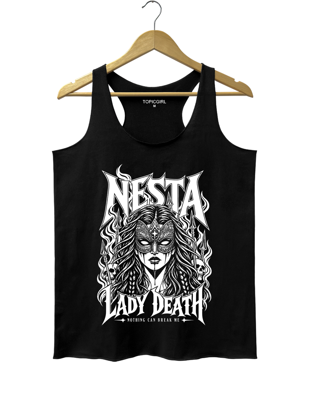 Nesta Archeron Valkyrie Acotar Tank Top - Black