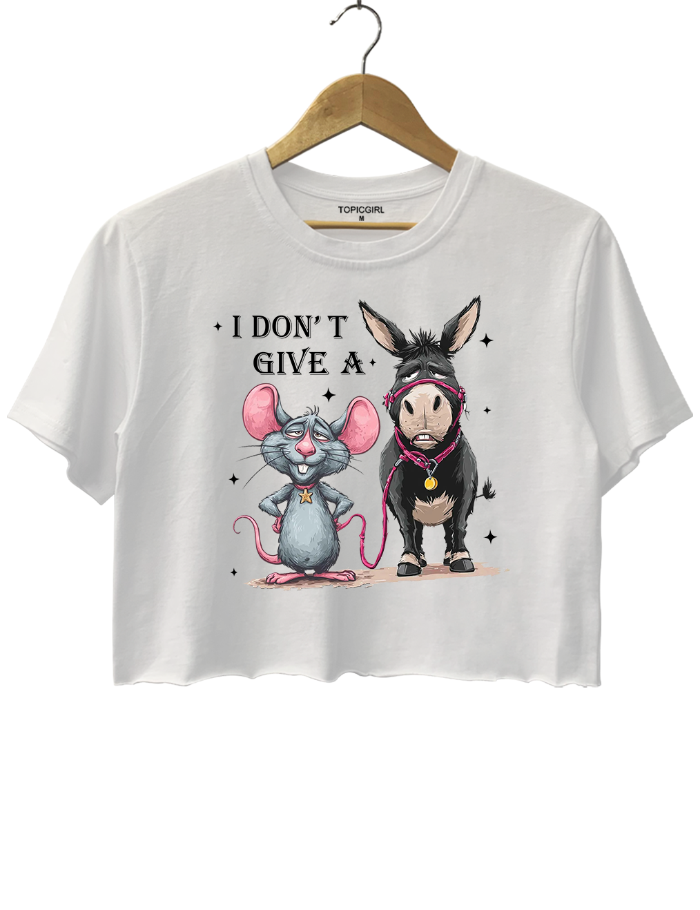 I Don't Give A Rat's Ass Crop Top