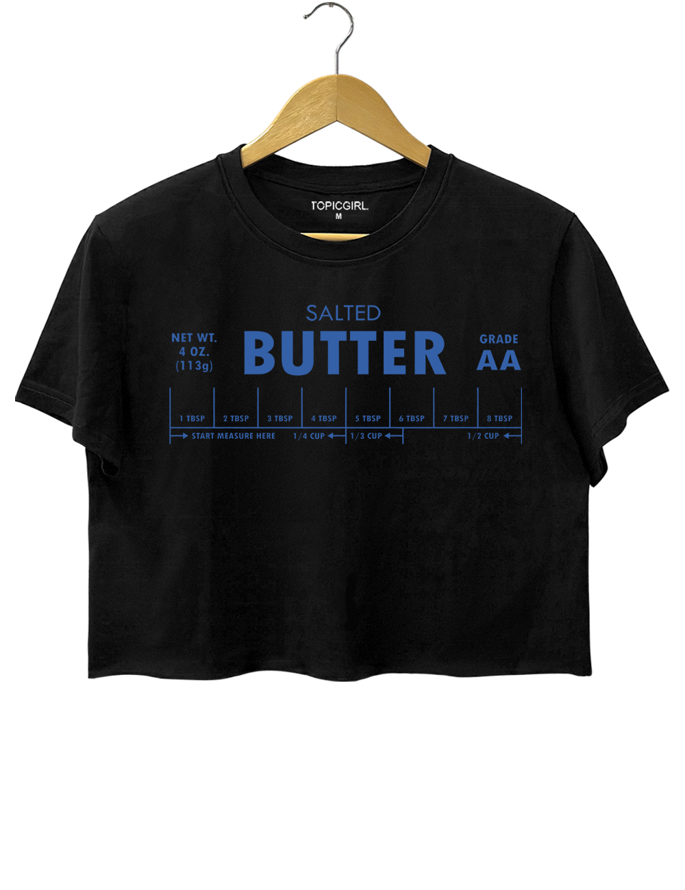 Foodie Chef Salted Butter Crop Top