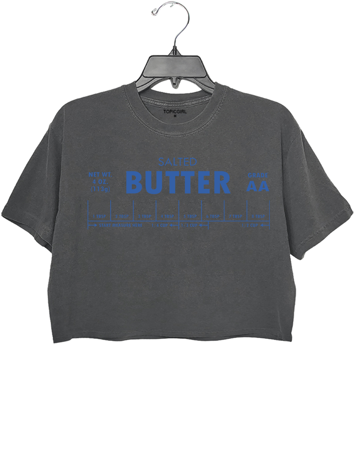 Foodie Chef Salted Butter Crop Top