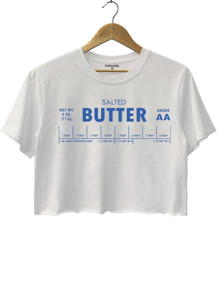 Foodie Chef Salted Butter Crop Top