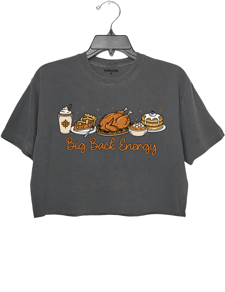 Thanksgiving Big Back Energy Crop Top