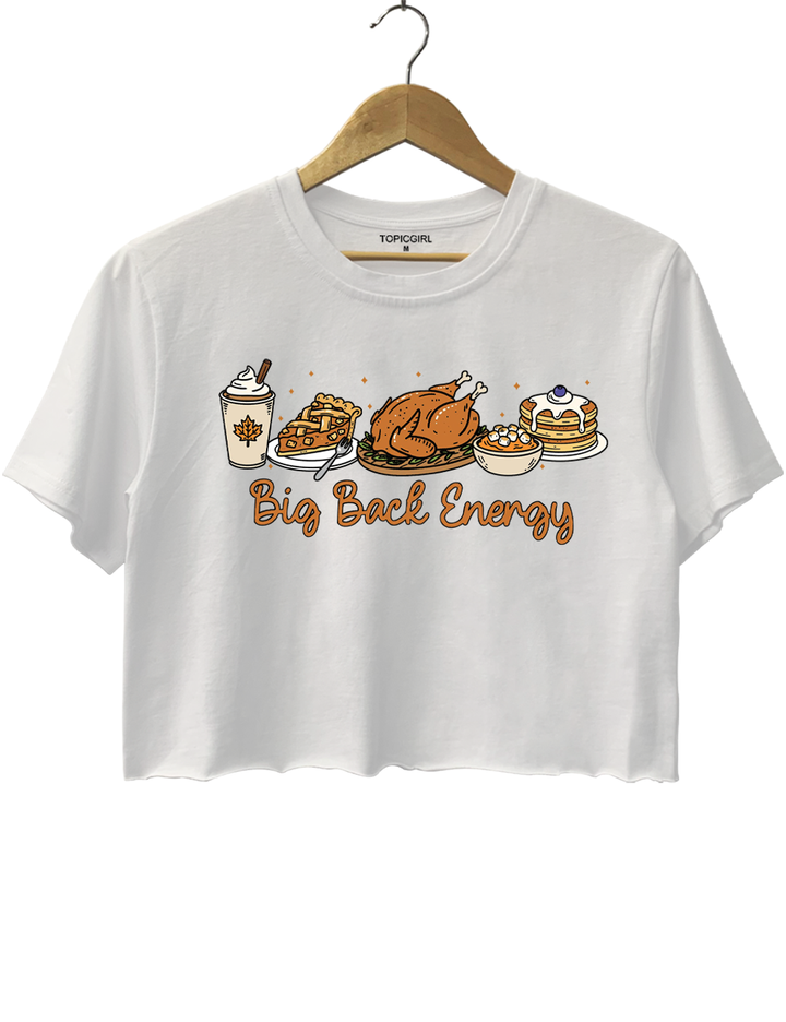 Thanksgiving Big Back Energy Crop Top