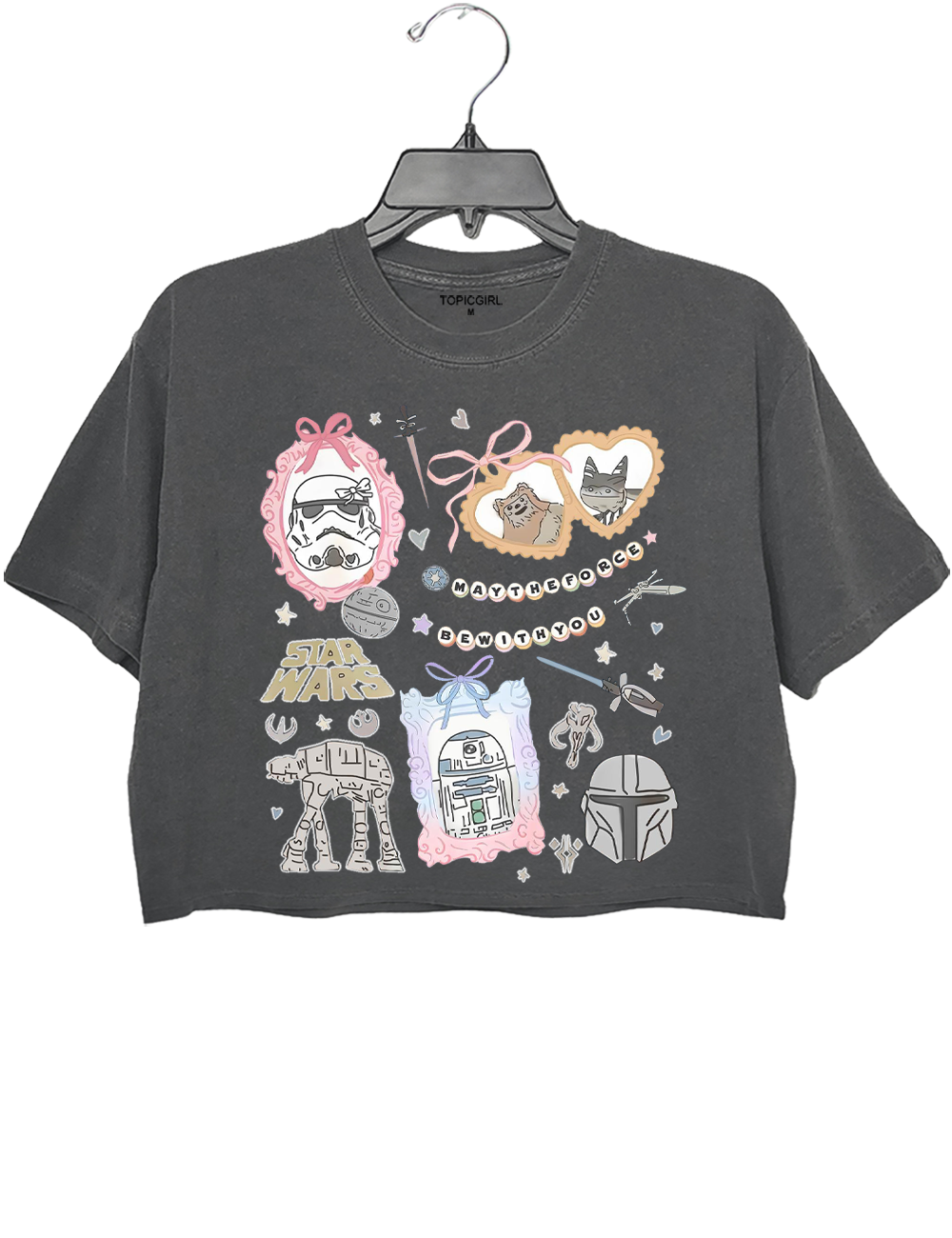 Star Wars Bow Aesthetic R2D2 ATAT Ewok Crop Top