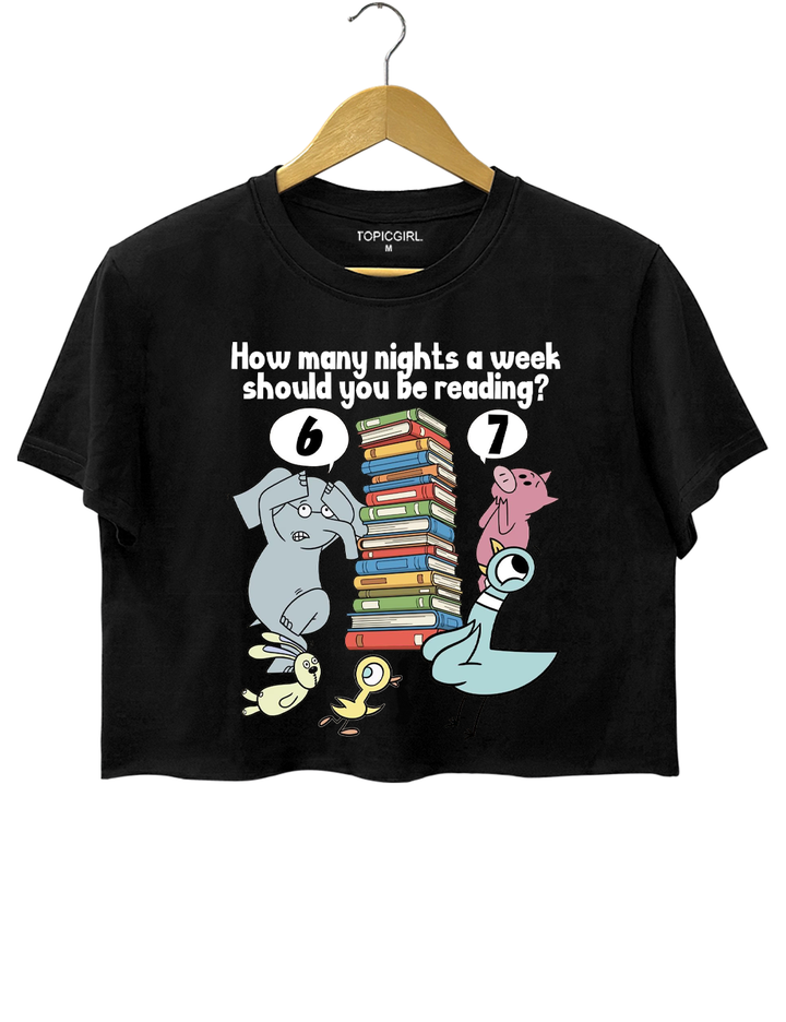 How Many Nights A Week Should You Be Reading? Crop Top