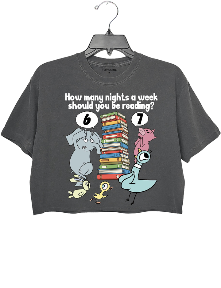 How Many Nights A Week Should You Be Reading? Crop Top