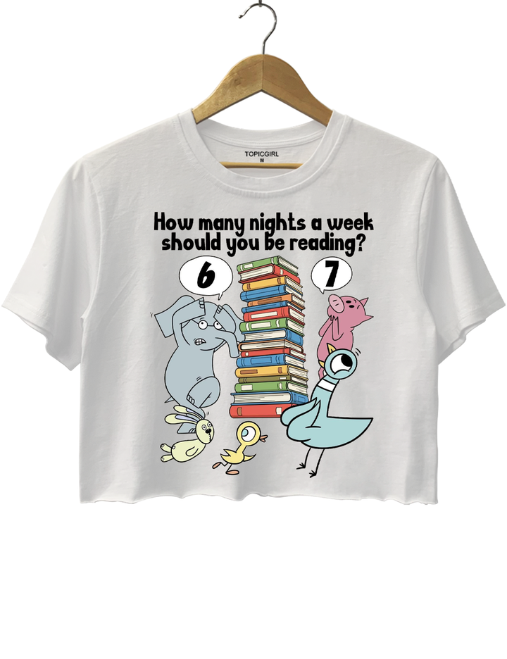 How Many Nights A Week Should You Be Reading? Crop Top