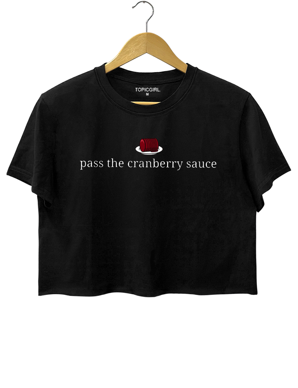 Pass The Cranberry Sauce Crop Top