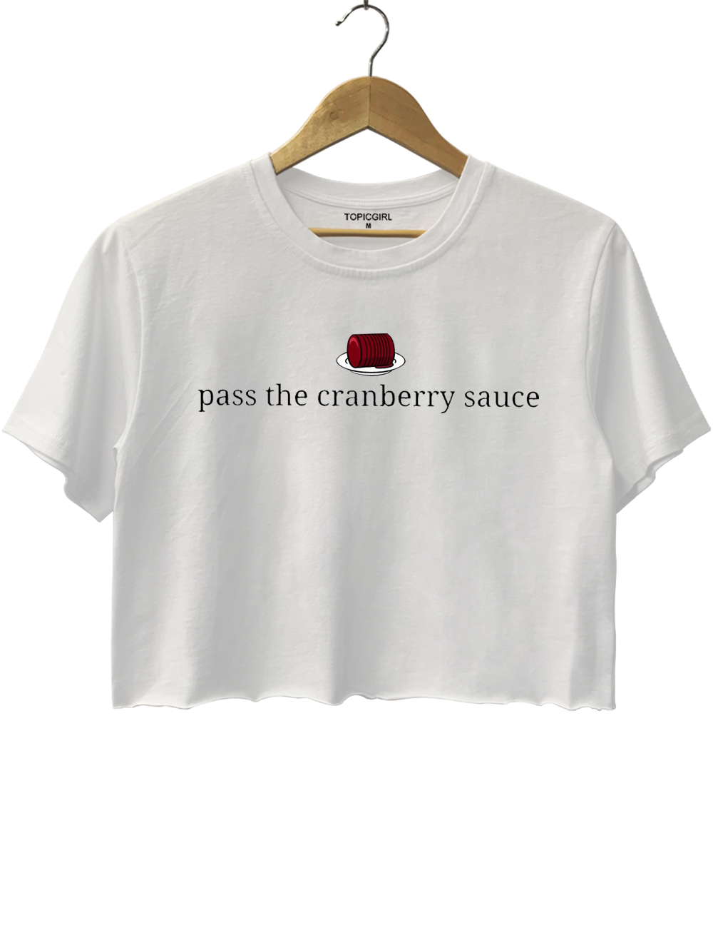 Pass The Cranberry Sauce Crop Top