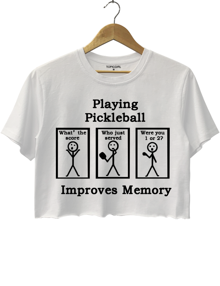 Playing Pickleball Improves Memory Crop Top