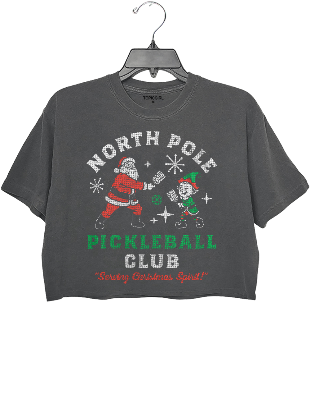 North Pole Pickleball Club Crop Top