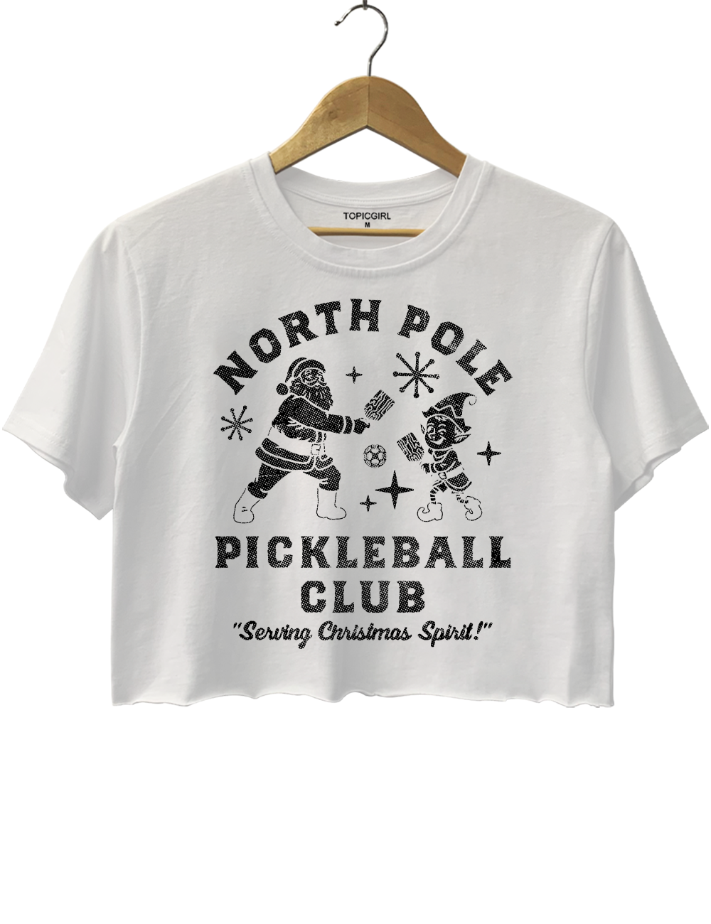 North Pole Pickleball Club Crop Top