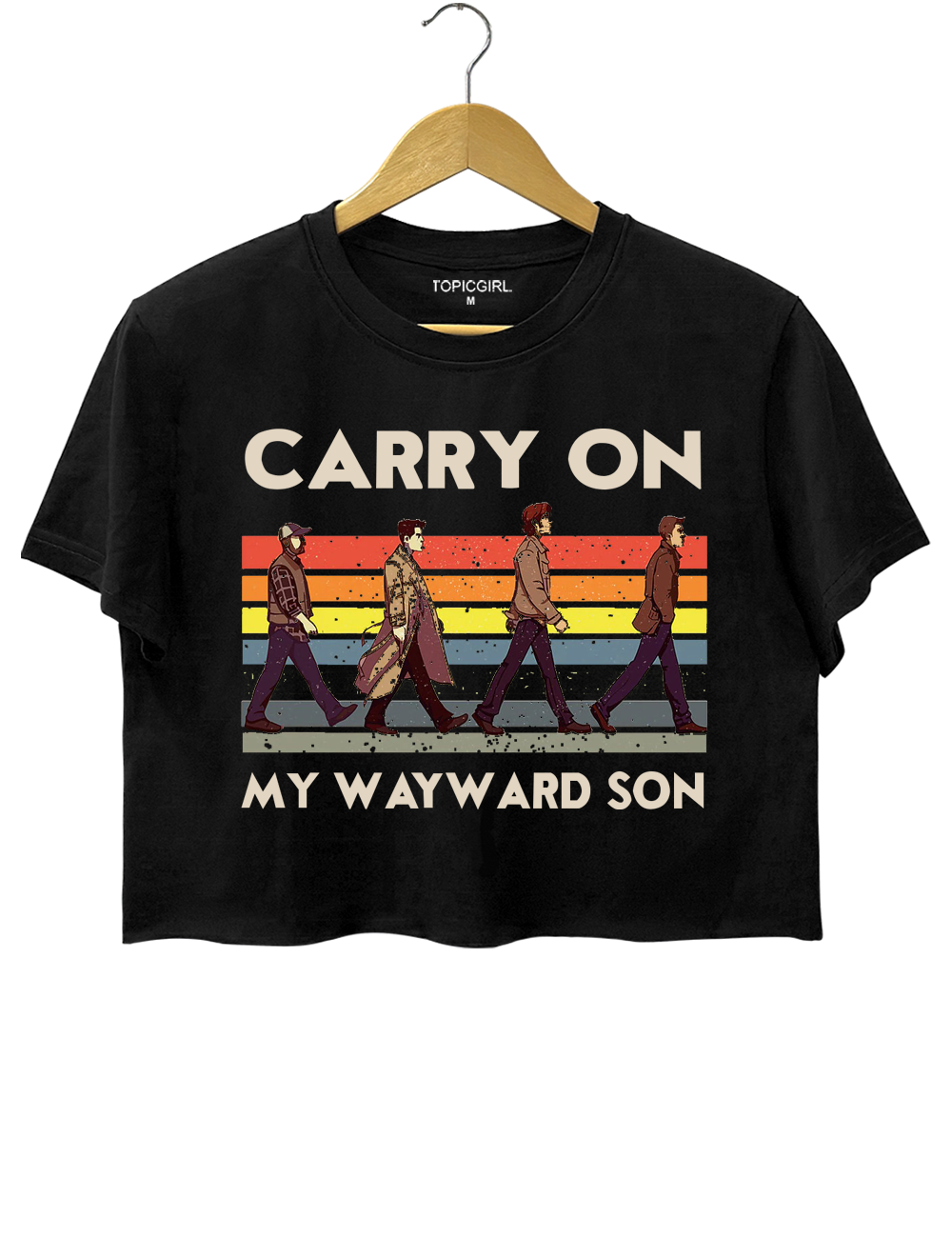 Supernatural Carry On My Wayward Son Crop Top