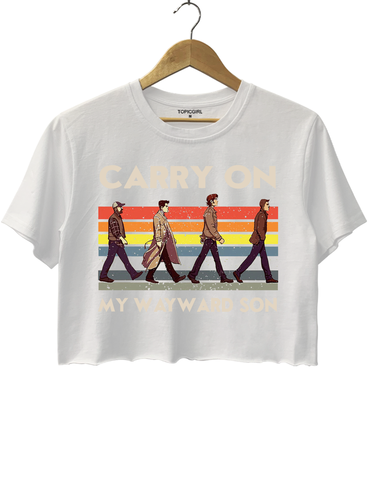 Supernatural Carry On My Wayward Son Crop Top