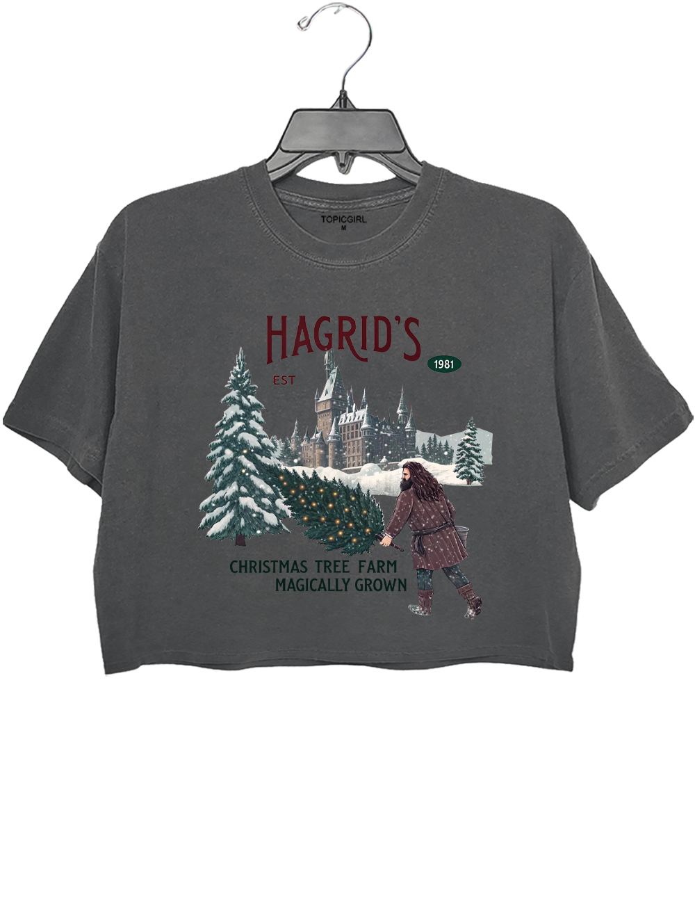 Magical Tree Farm Christmas Crop Top