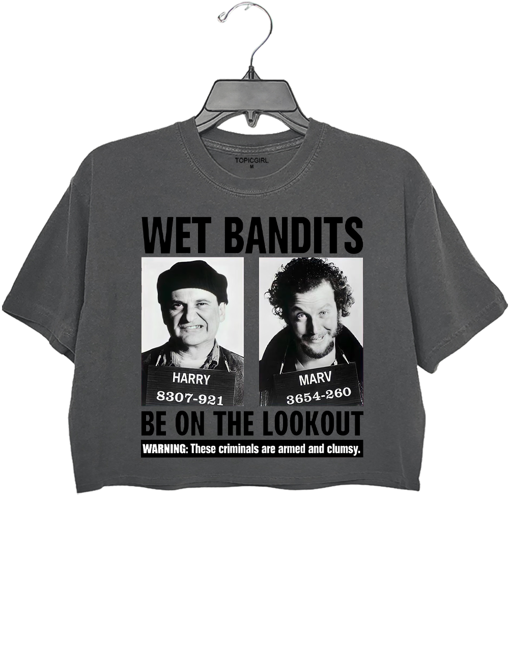 Wet Bandits Mugshot Crop Top
