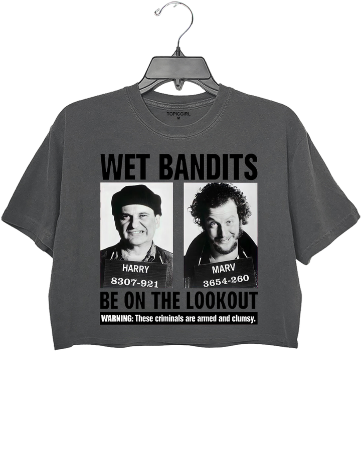 Wet Bandits Mugshot Crop Top