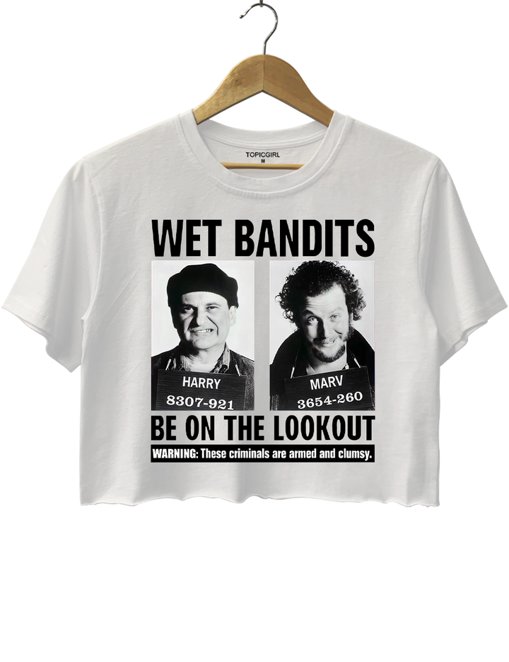 Wet Bandits Mugshot Crop Top