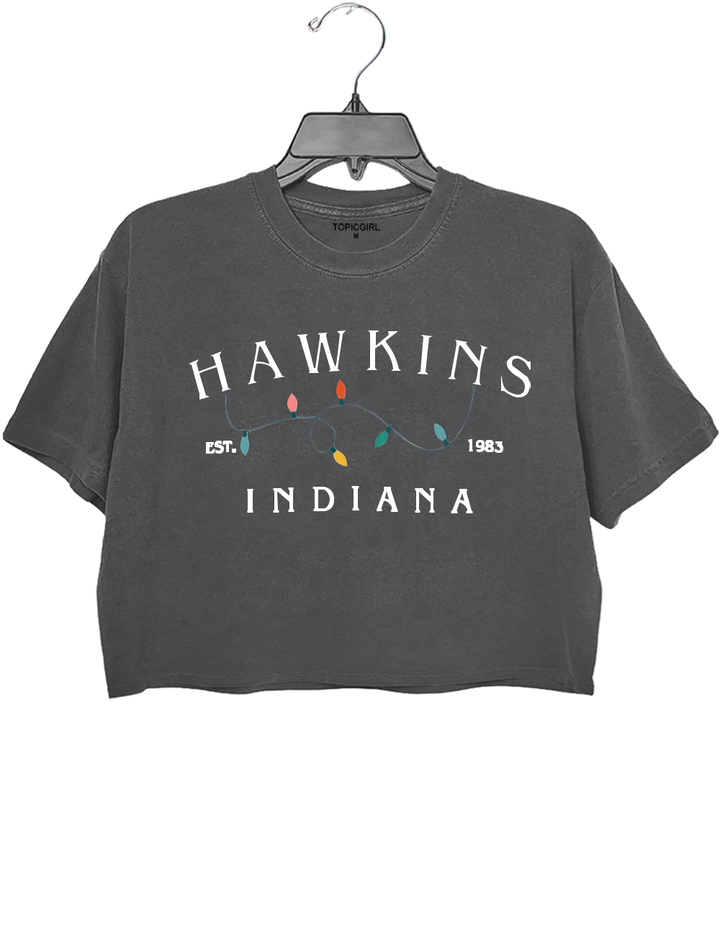 Stranger Things HAWKINS INDIANA Crop Top