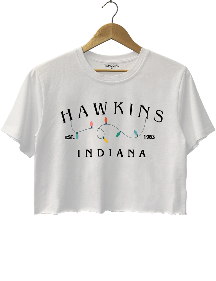 Stranger Things HAWKINS INDIANA Crop Top
